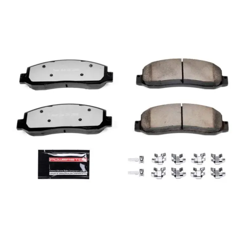Power Stop 05-08 Ford F-250 Super Duty Front Z36 Truck & Tow Brake Pads W/Hardware 1