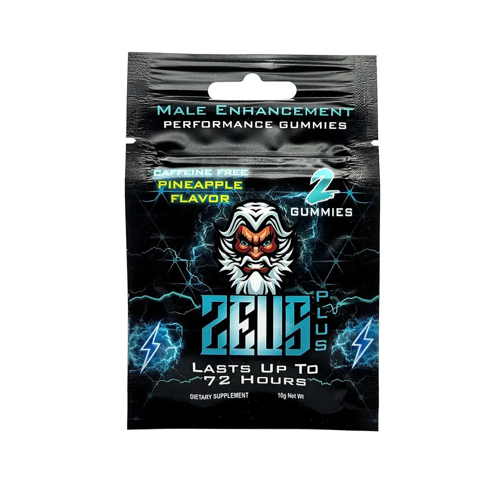 Zeus Plus Male Supplement Gummies Pineapple 2Pk Open Stock 1