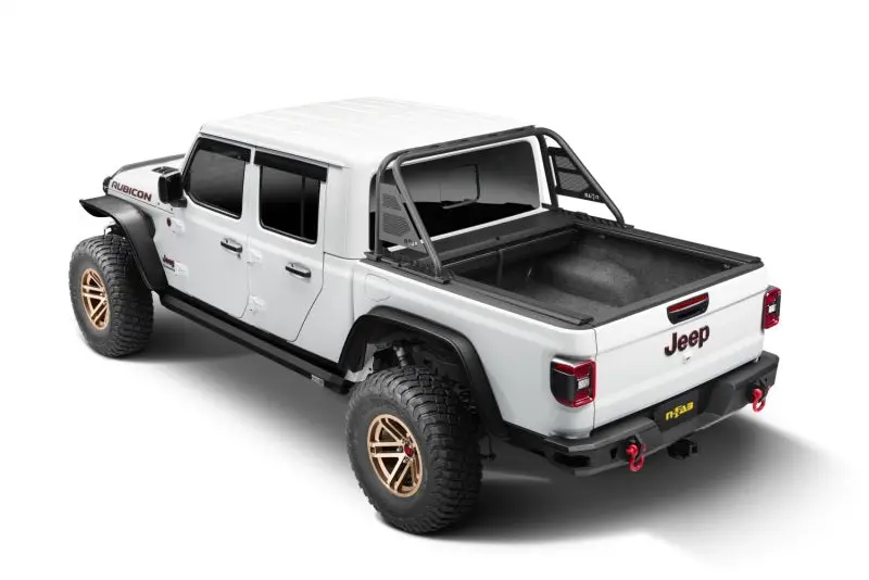 Rugged Ridge 20-22 Jeep Gladiator W/O Trail Rail Sys Armis Tonneau Cover W/Max Track - Tex. Blk 1