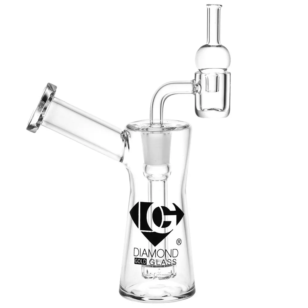 Diamond Glass Rong Mini Dab Rig - 5.25" / 14Mm F 1