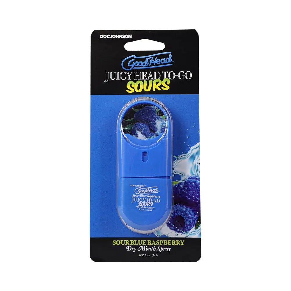Goodhead Juicy Head Dry Mouth Spray To-Go Sour Blue Raspberry 0.3 Oz. 1