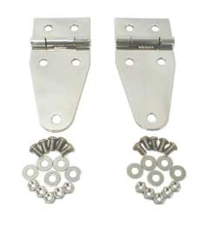 Rugged Ridge 76-95 Jeep Cj / Jeep Wrangler Stainless Steel Hood Hinges 1