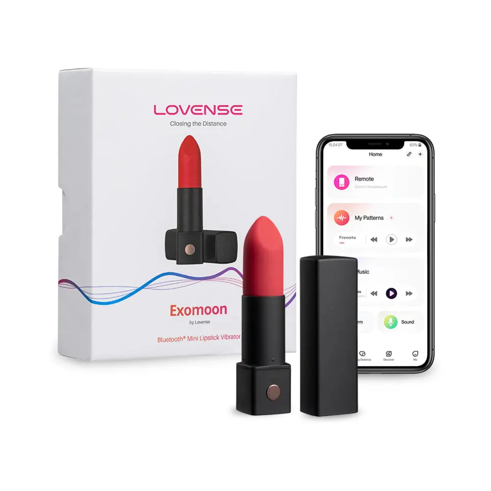 Lovense Exomoon Bluetooth Mini Lipstick Vibrator 1