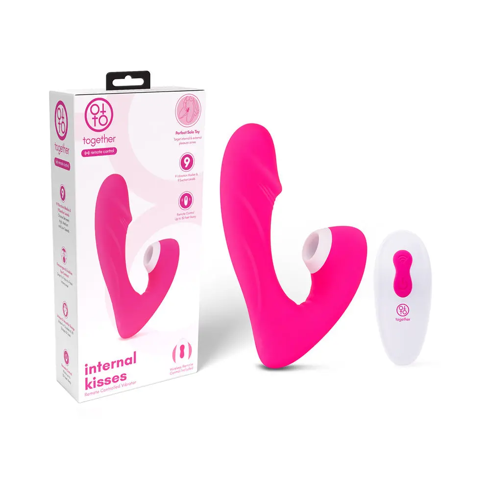 Together Internal Kiss Remote Control Vibe Pink 1