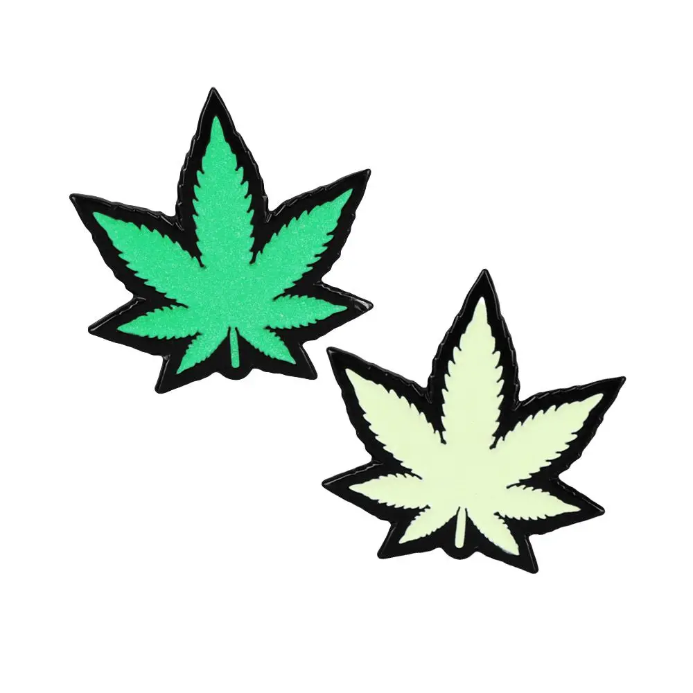 Wood Rocket Hemp Leaf Soft Enamel Lapel Pin 1