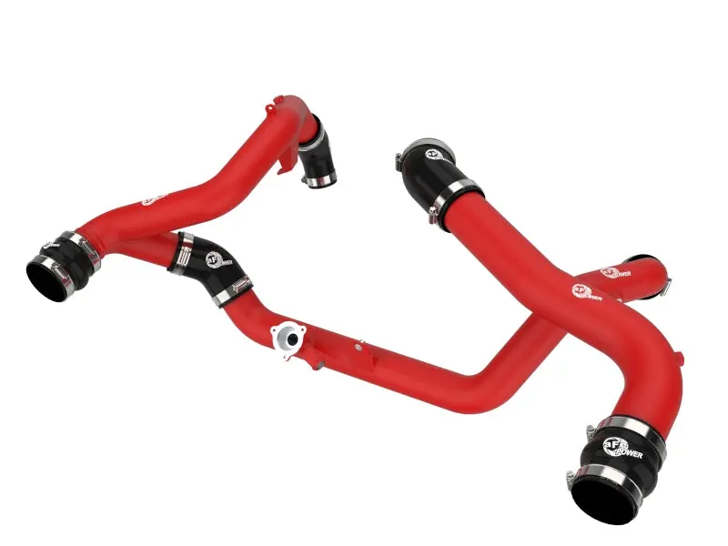 Afe 20-23 Ford Explorer St V6 3.0L (Tt) Bladerunner Aluminum Hot And Cold Charge Pipe Kit - Red 1