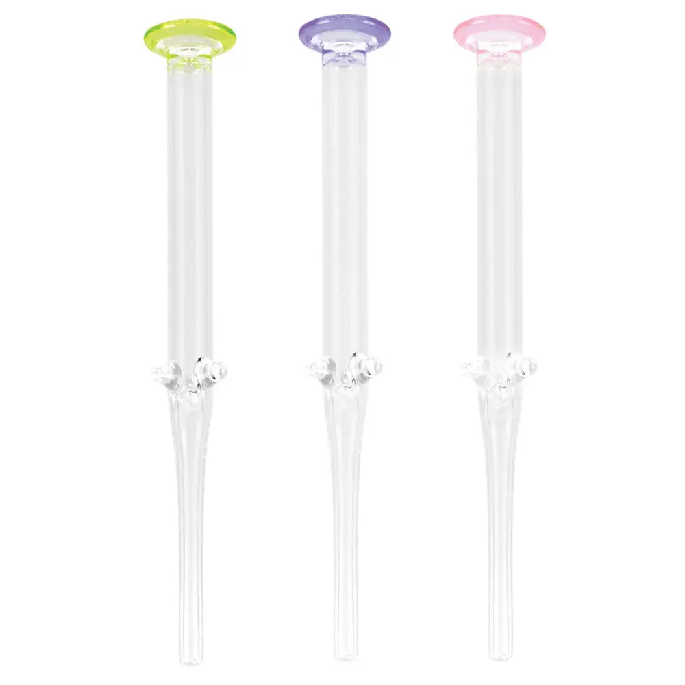 Glass Honey Dab Straw - 6.5" / Colors Vary 1