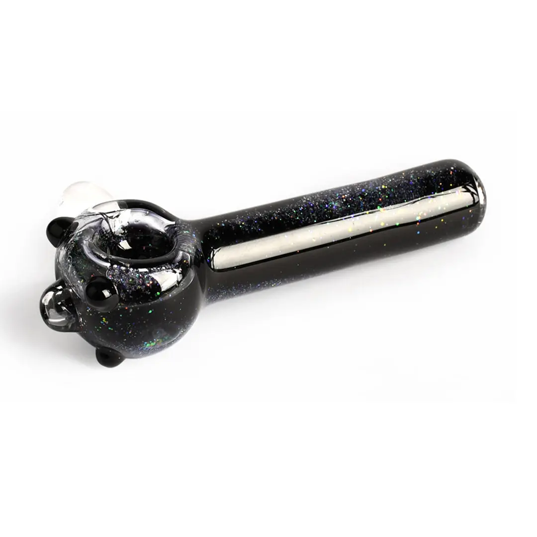 Red Eye Glass 4.5" Sparkle Liquid Glass Pipe 2