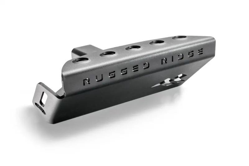 Rugged Ridge 07-23 Jeep Wrangler Jk/Jku/Jl/Jlu & 20-23 Gladiator Hitch Skid Plate 2In. Rec - Tex Blk 1