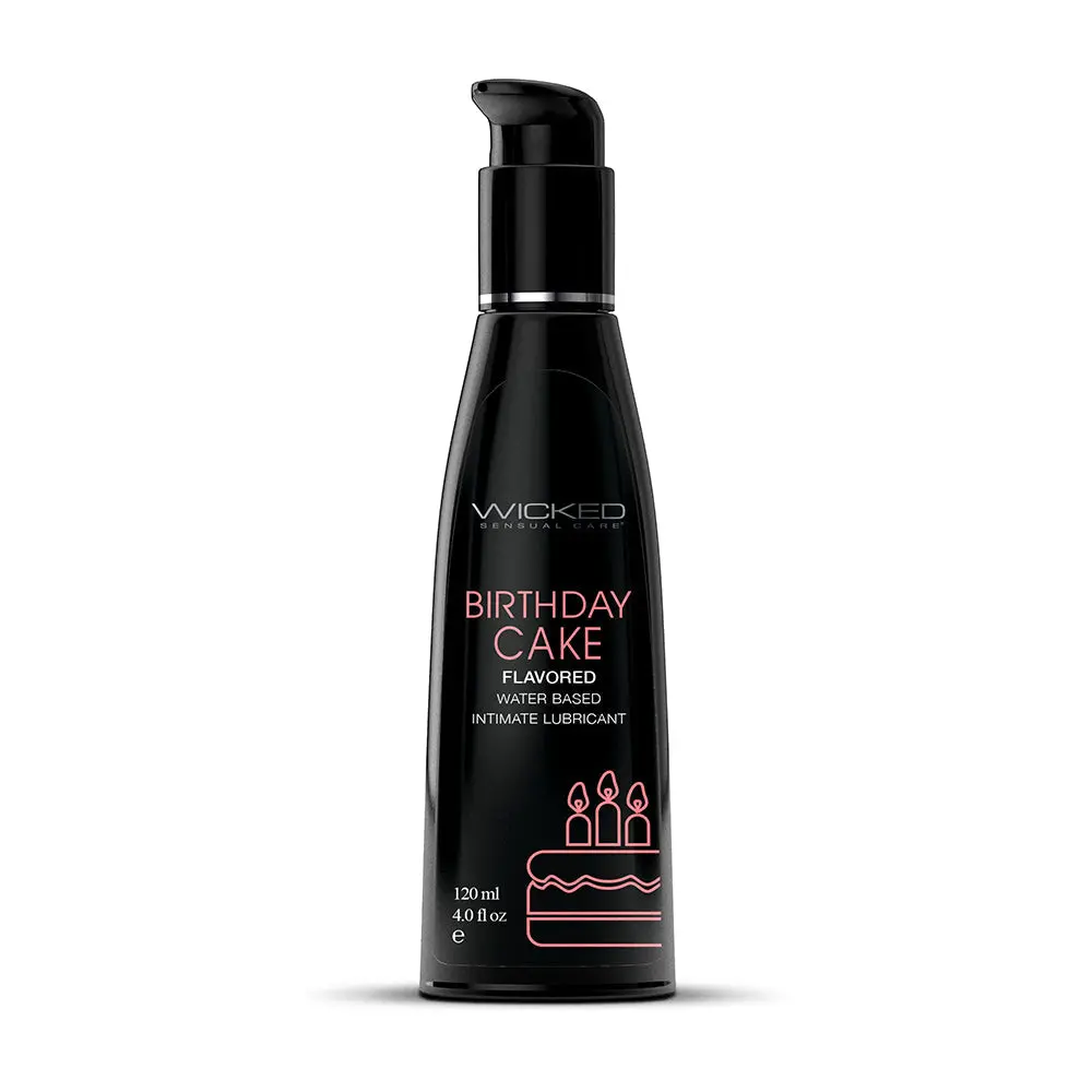 Wicked Aqua Birthday Cake Water-Based Lubricant 4 Oz. 1