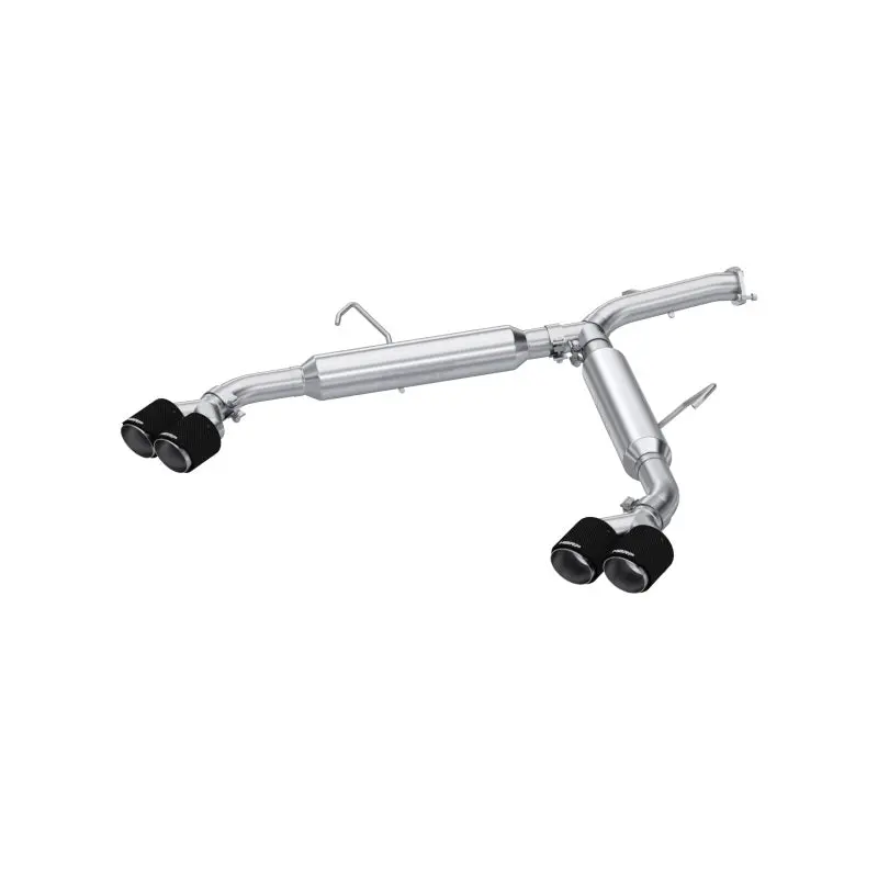 Mbrp 2022-2023 Kia Forte Gt 1.6L Turbo2.5In Axle-Back Dual Split Rear W/ Quad Carbon Tips 1