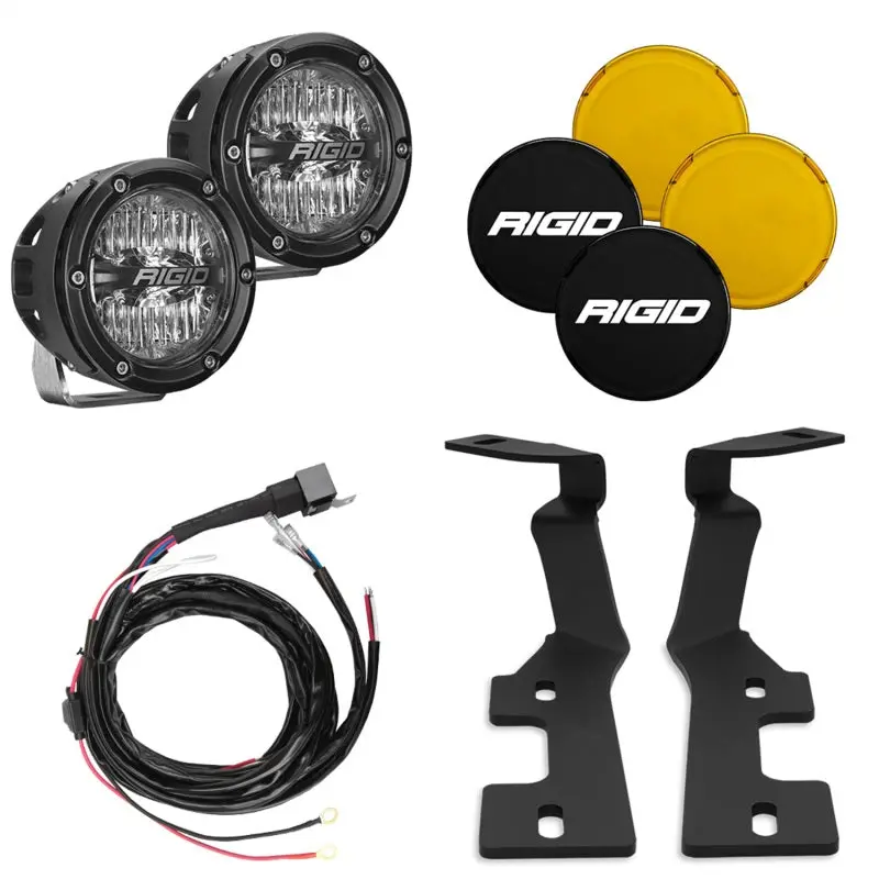 Rigid Industries 2019+ Dodge Ram 1500/Trx A-Pillar Light Kit (Incl. 4In 360-Series Drive) 1