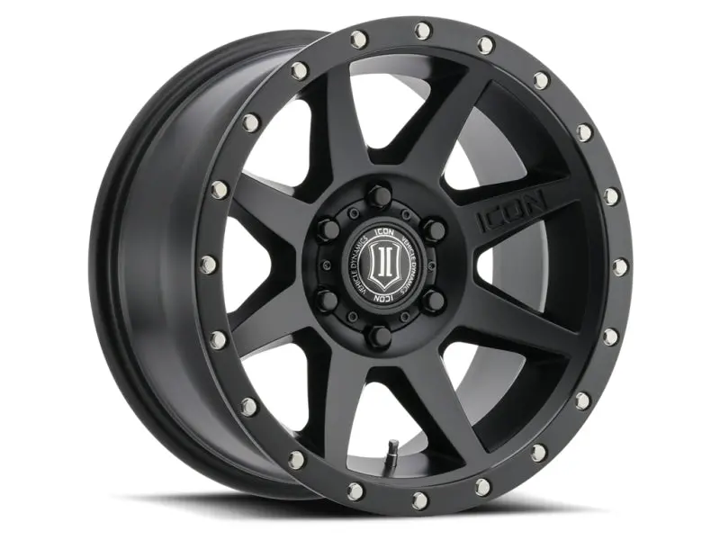 Icon Rebound 17X8.5 5X150 25Mm Offset 5.75In Bs 110.1Mm Bore Satin Black Wheel 1