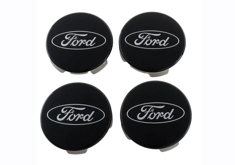 Ford Racing Ford Truck/Suv Black And Chrome Wheel Center Cap Kit 1
