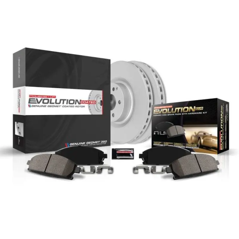 Power Stop 17-19 Honda Civic Rear Z17 Evolution Geomet Coated Brake Kit 1