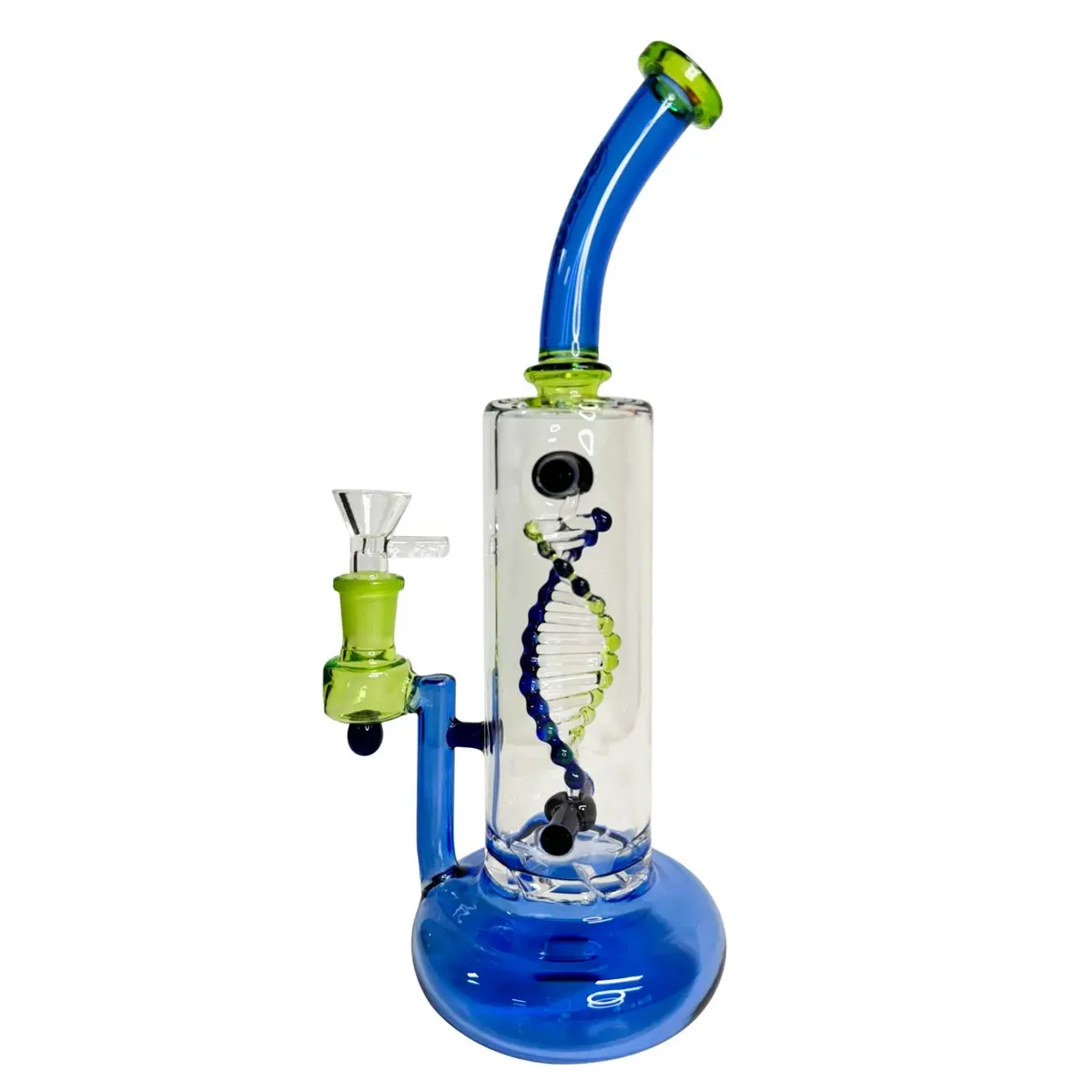 Daze Glass - 2Nd Gen Spinning Dna & Turbine Perc Glass Water Pipe 1