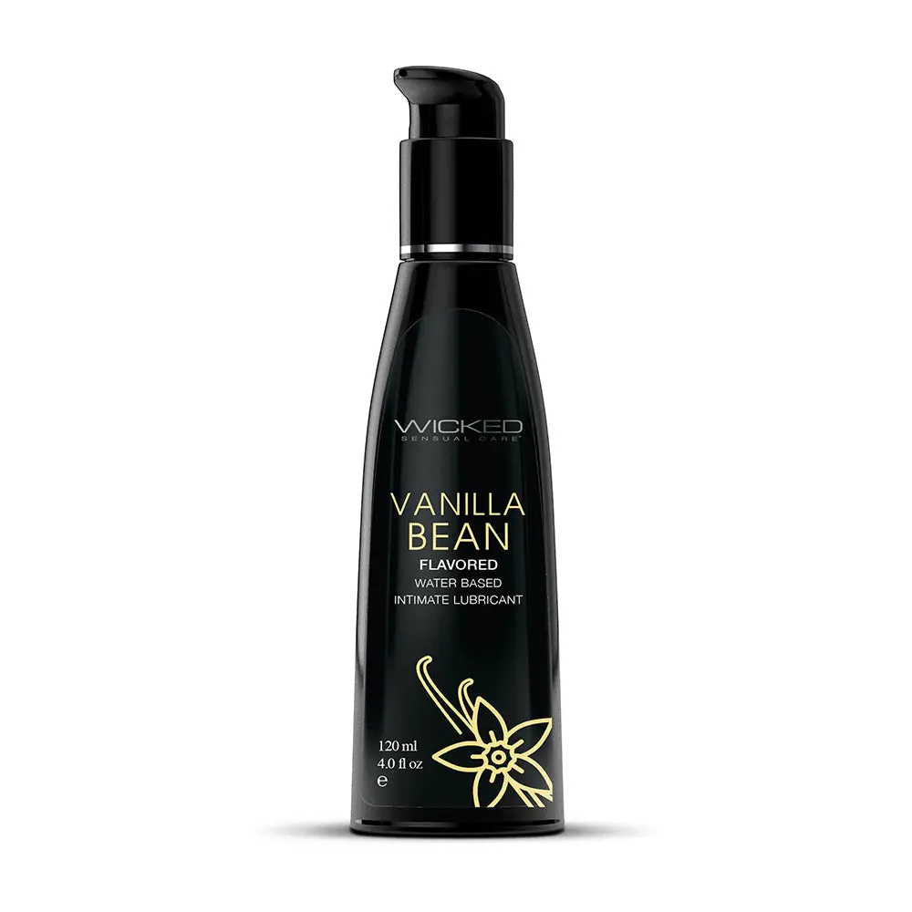 Wicked Aqua Vanilla Bean Water-Based Lubricant 4 Oz. 1