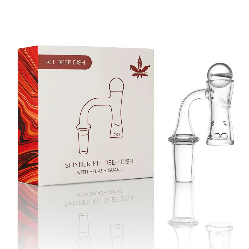 Aleaf Quartz Banger Spinner Kit - Deep Dish/14Mm M/90 Degree 1