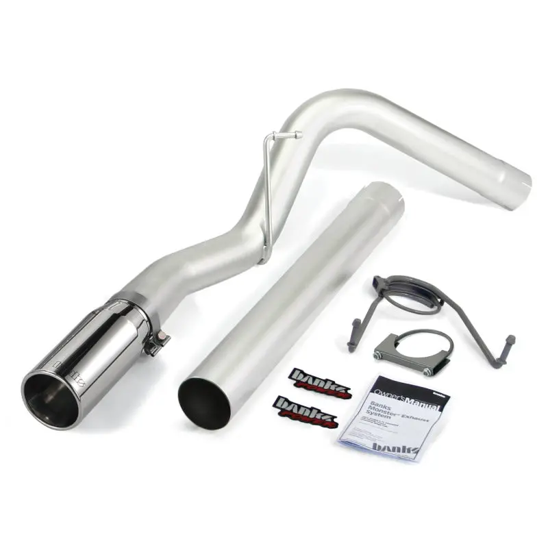 Banks Power 07-12 Dodge 6.7L Sclb-Mega Cab-Sb Monster Exhaust Sys - Ss Single Exhaust W/ Chrome Tip 1