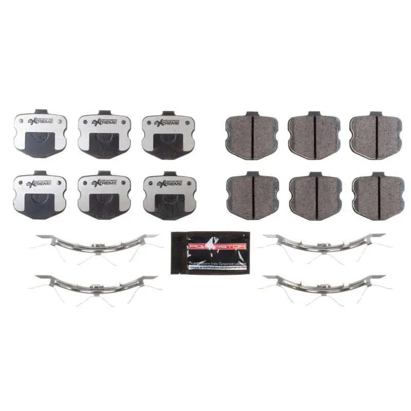 Power Stop 06-13 Chevrolet Corvette Front Z26 Extreme Street Brake Pads W/Hardware 1