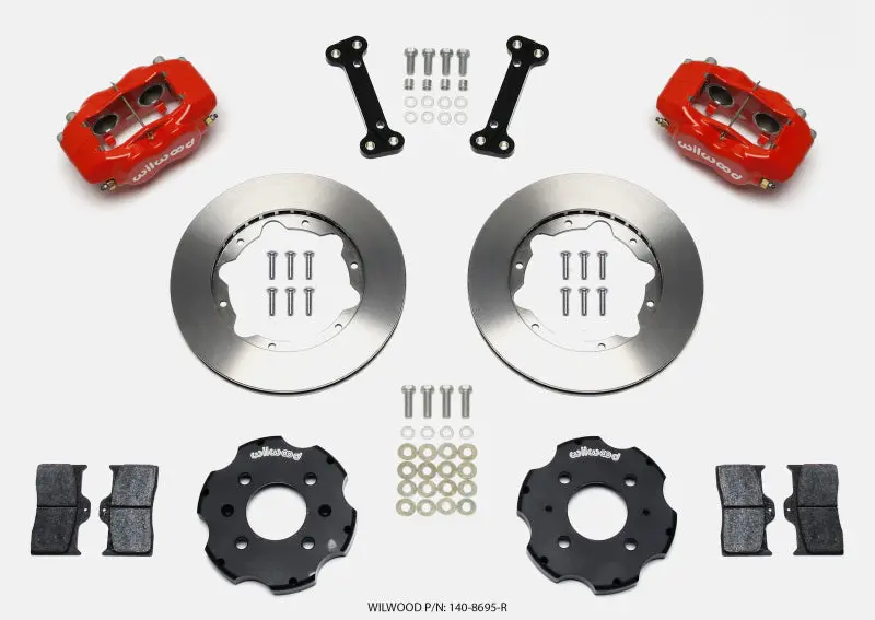 Wilwood Forged Dynalite Front Hat Kit 11.00In Red Integra/Civic W/Fac.240Mm Rtr 1