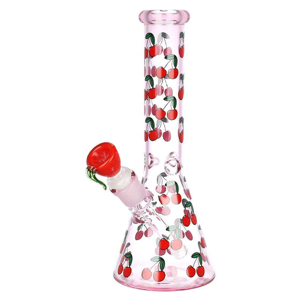 Life Is A Bowl Of Cherries Beaker Water Pipe | 10" | 14Mm F 1