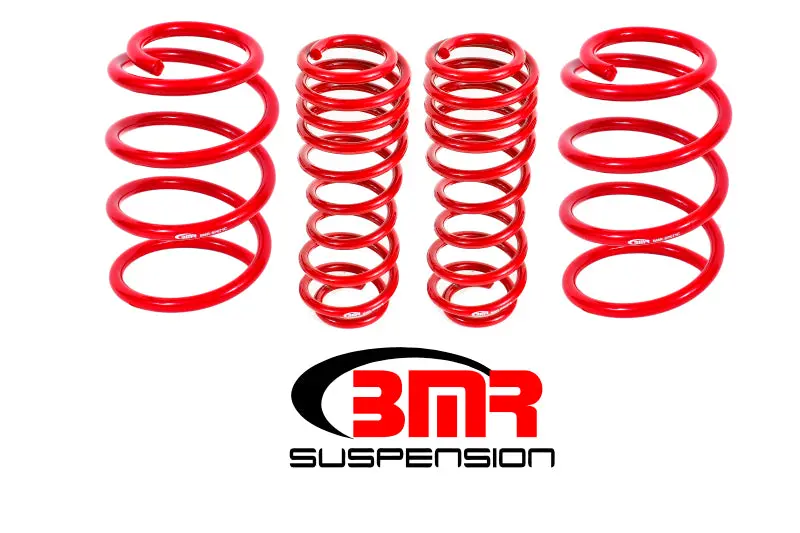 Bmr 07-14 Shelby Gt500 Performance Version Lowering Springs (Set Of 4) - Red 1