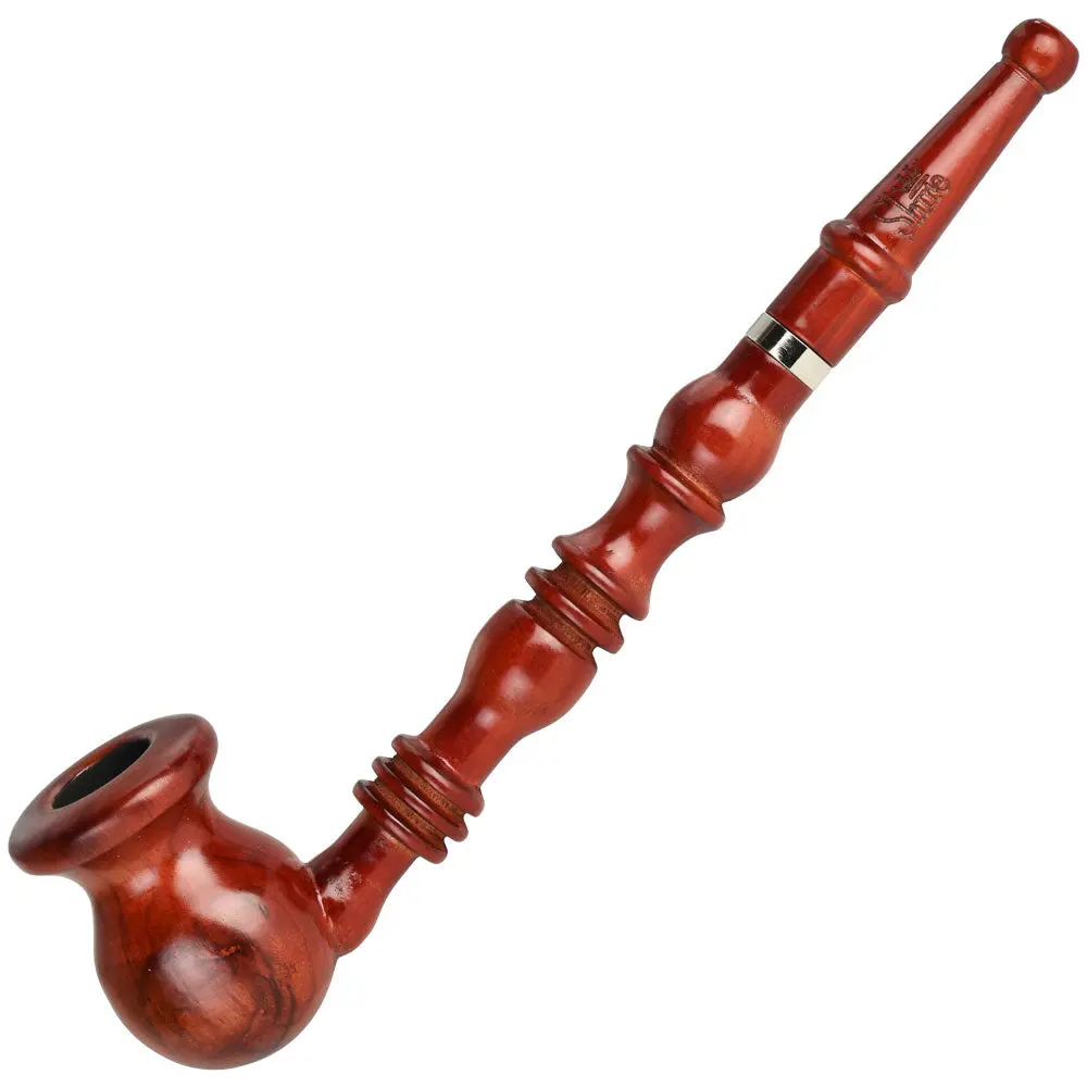 Pulsar Shire Pipes Vase Bowl Churchwarden Cherry Wood Pipe - 9" 1