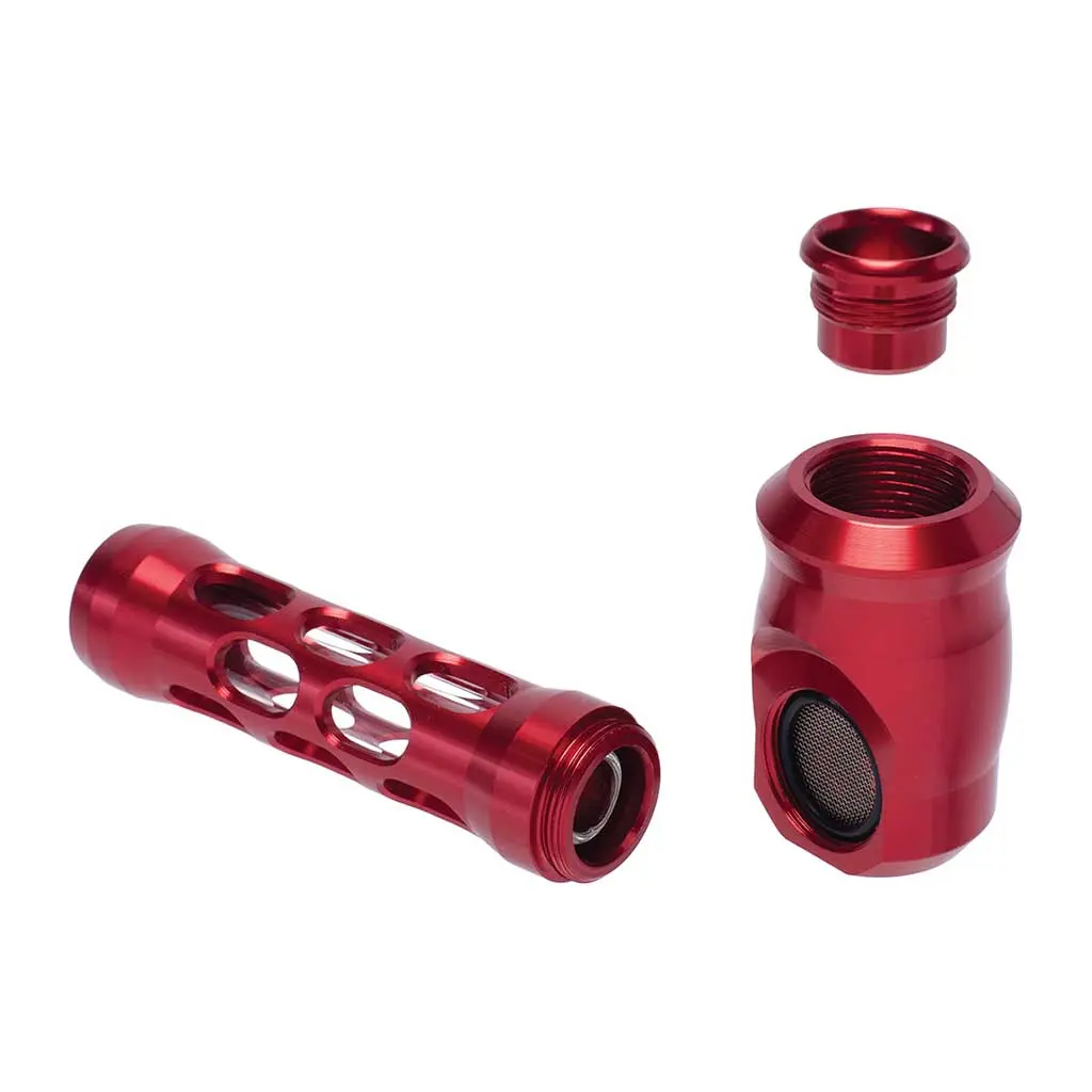 Aluminum Glass Perforated Hand Pipe 5
