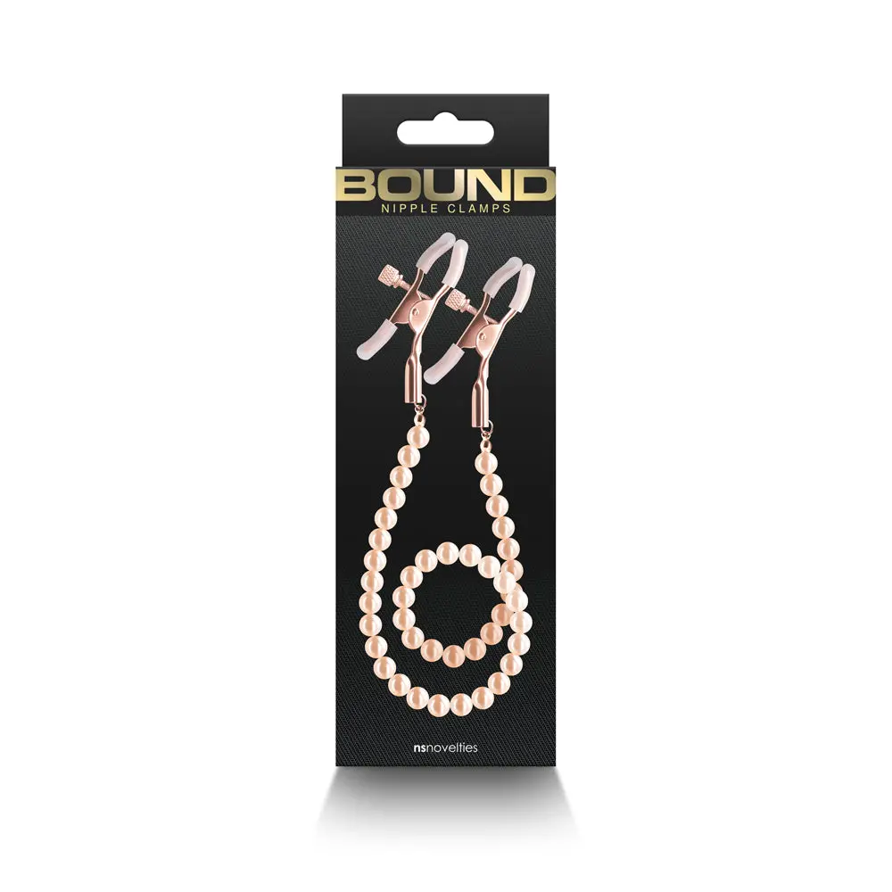 Bound Nipple Clamps Dc1 Rose Gold 1
