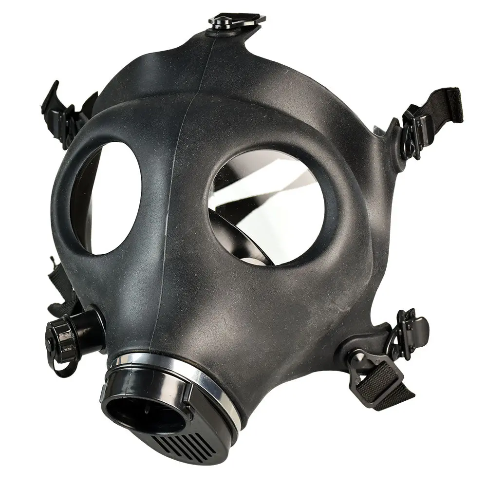 Headway Gas Mask W/ Acrylic Water Pipe - 9"-13"/Styles & Colors Vary 1