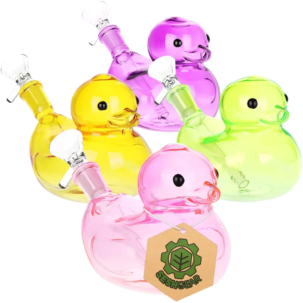 Seshgear Floating Ducky Water Pipe - 5.5" / 14Mm F / Colors Vary 1