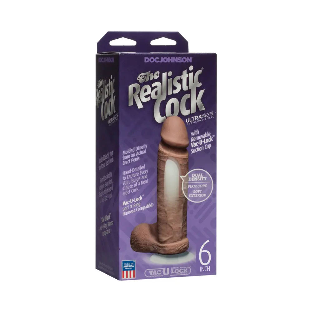 The Realistic Cock - Ur3 - 6 Inch Brown 1
