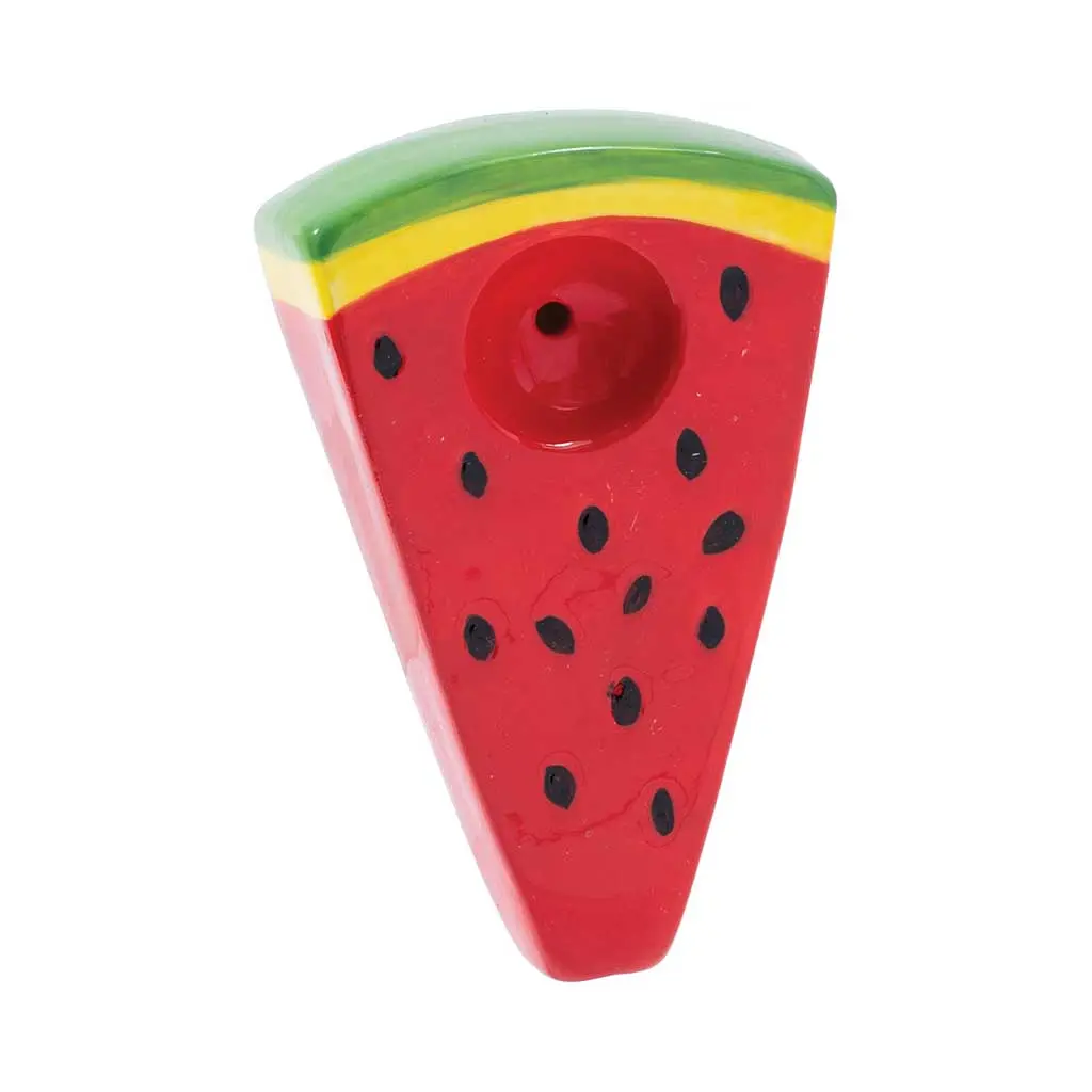 Watermelon Slice Fruit Ceramic Hand Pipe 1