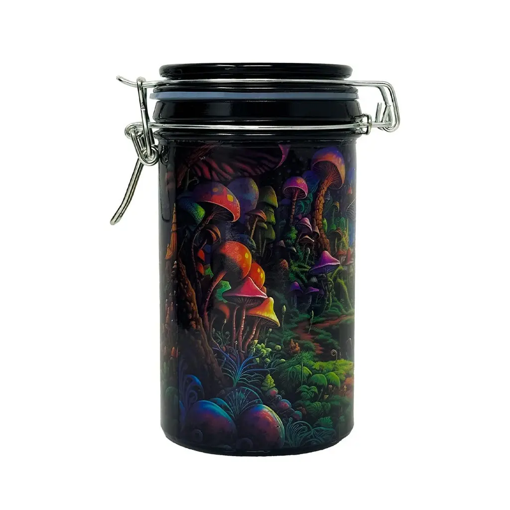 Trippy Mushroom Storage Jar 1