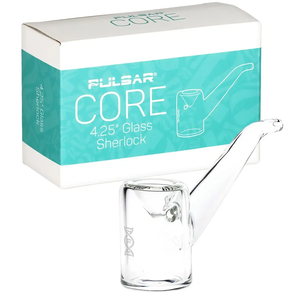 Pulsar Core Sherlock Glass Hand Pipe - 4.25" 1