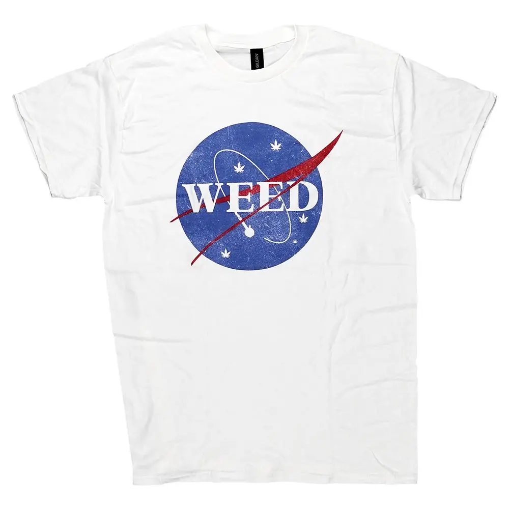 Brisco Brands Weed Nasa Logo Parody T-Shirt 1