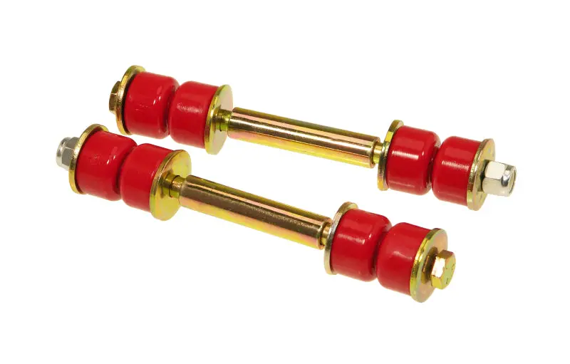Prothane Universal End Link Set - 4 1/4In Mounting Length - Red 1