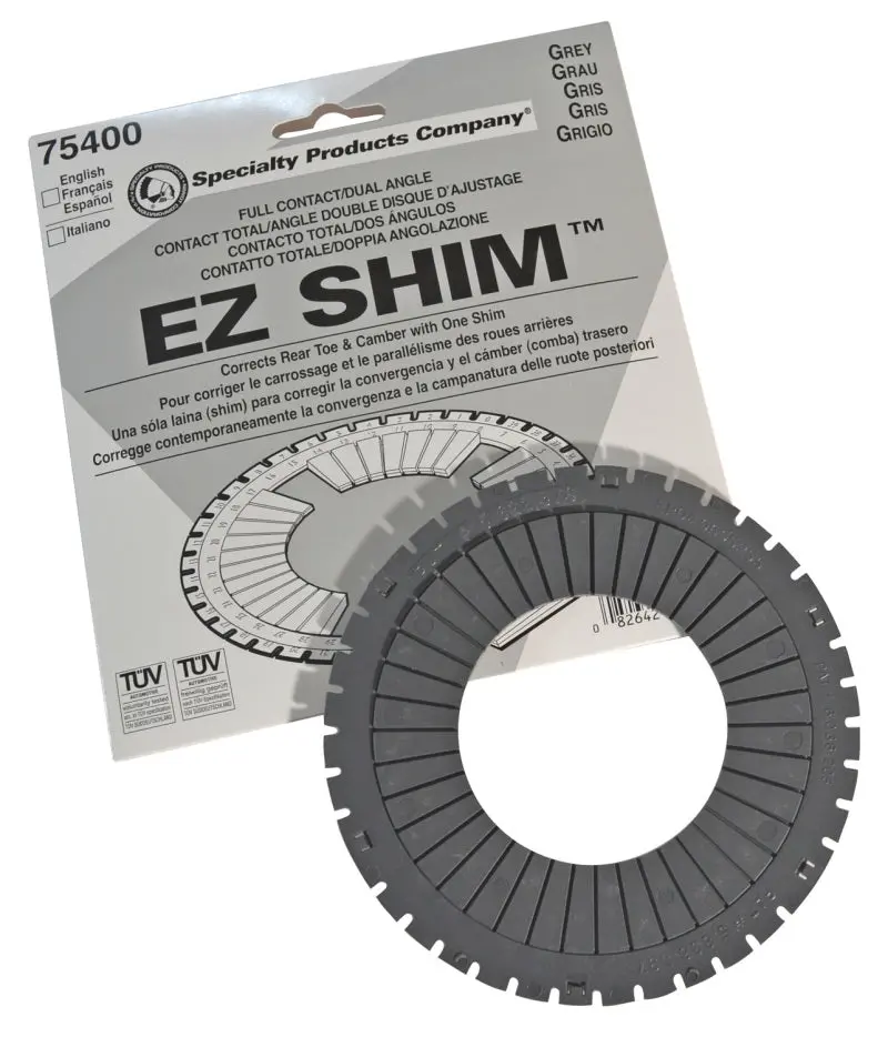 Spc Performance Ez Shim Dual Angle Camber/Toe Shim (Grey) 1