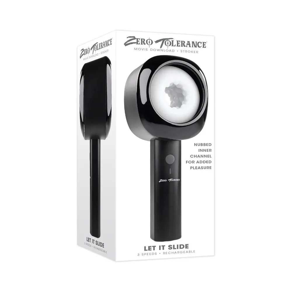 Zero Tolerance Let It Slide Rechargeable Stroker Black 1