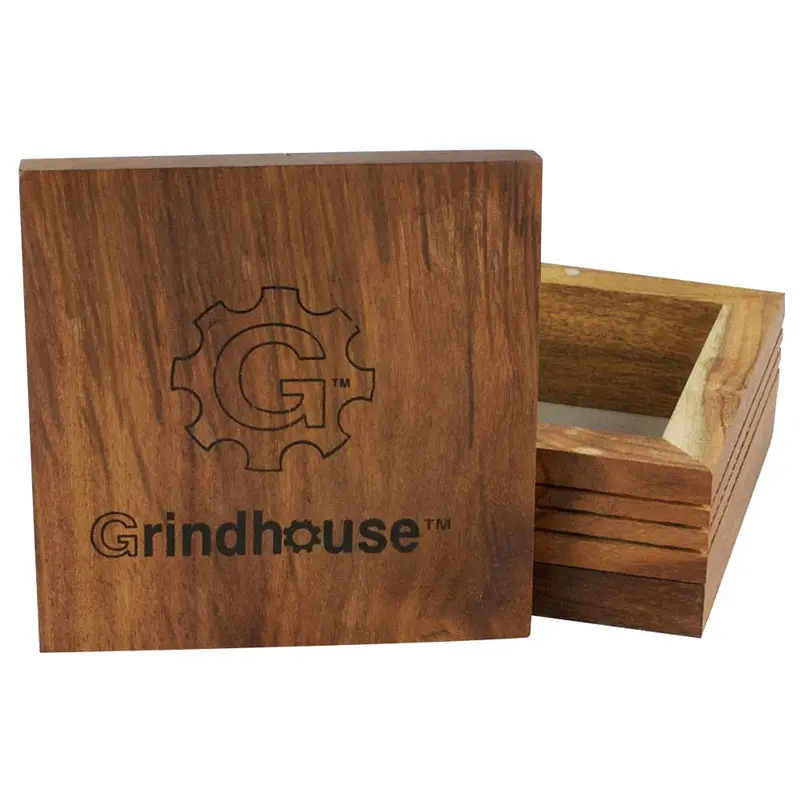 Grindhouse Wood Pollen Box W/ Magnetic Lid 1