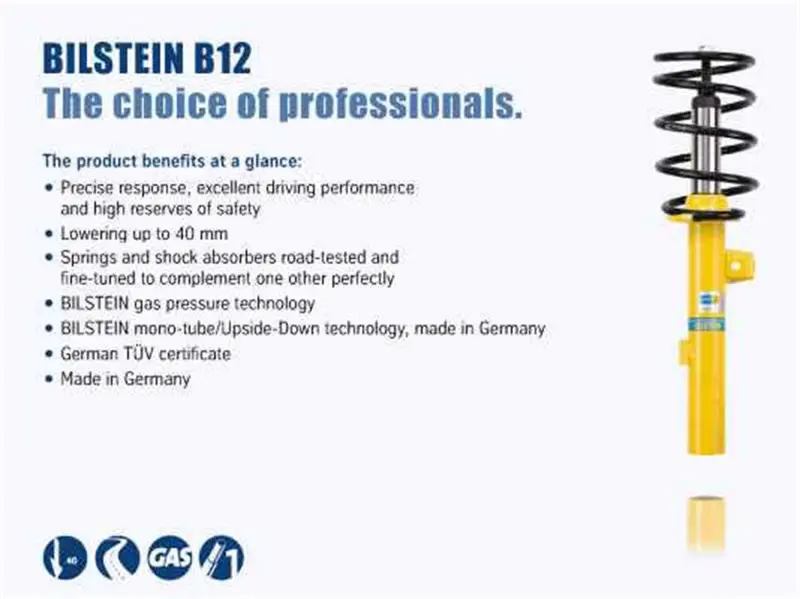 Bilstein B12 2012 Bmw 135I Base Coupe Front And Rear Suspension Kit 1