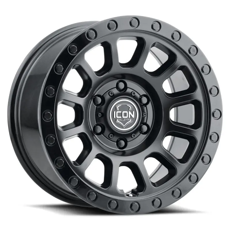 Icon Hulse 17 X 8.5 6 X 5.5 0Mm Offset 4.75In Bs Double Black 1