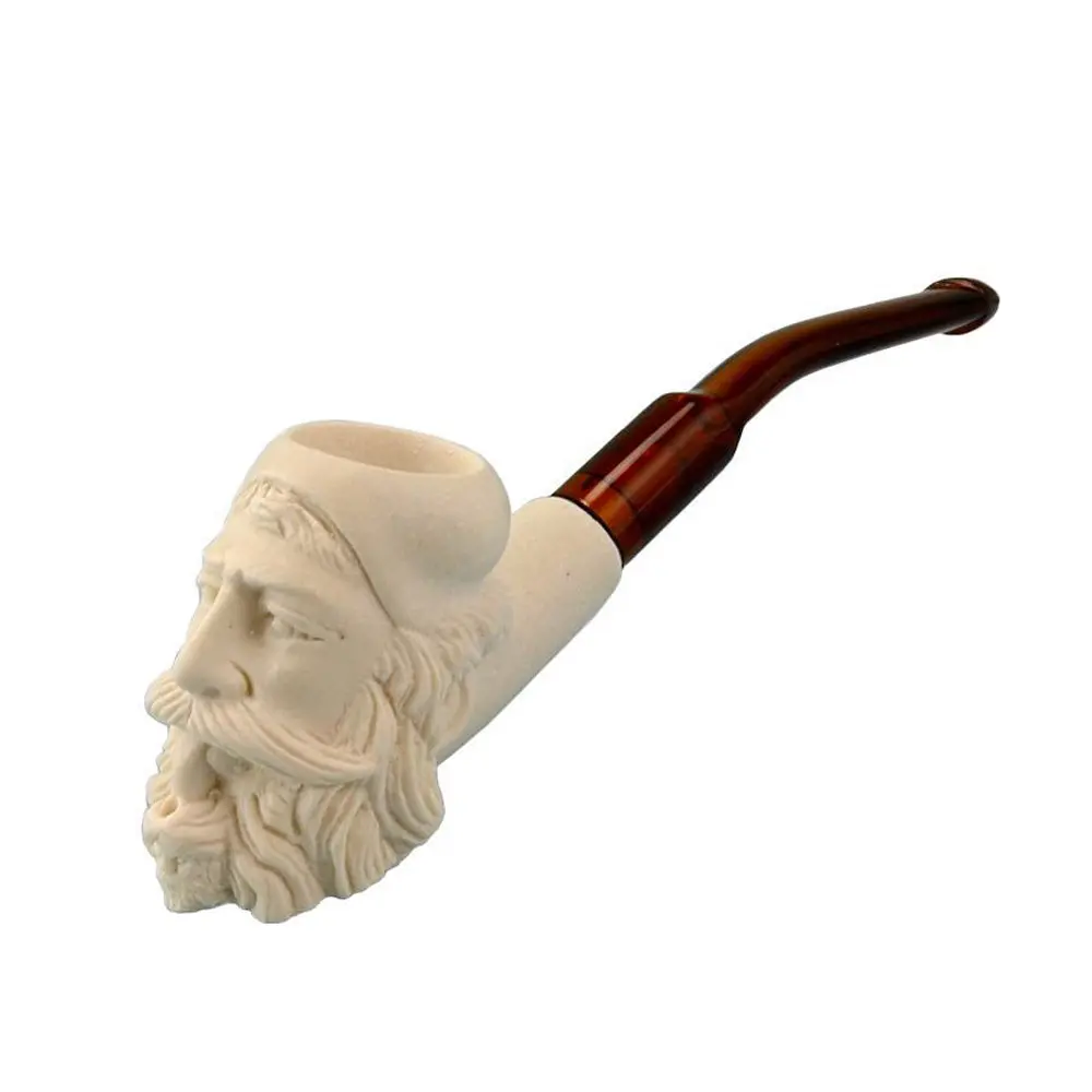 Hand Carved Small Meerschaum Pipe--Dunhill Head 1