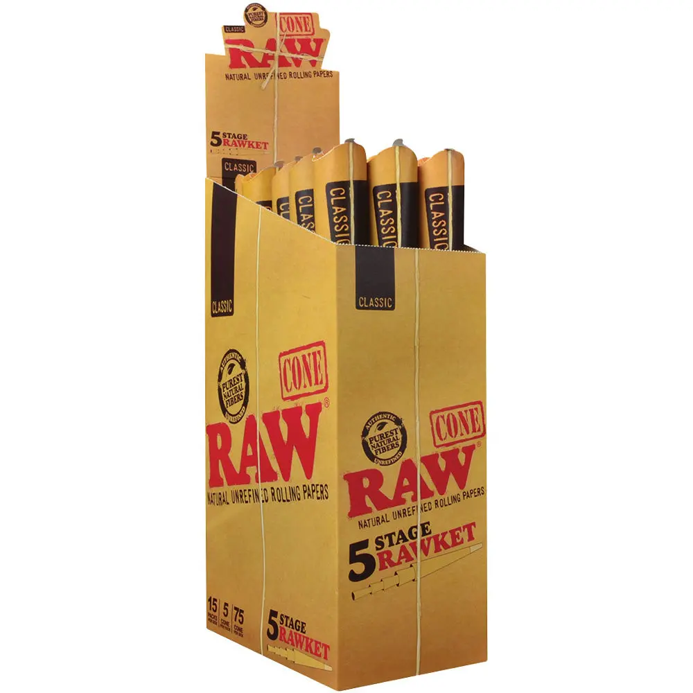 Raw 5 Stage Rawket Cone Set - 15Pk Display 1