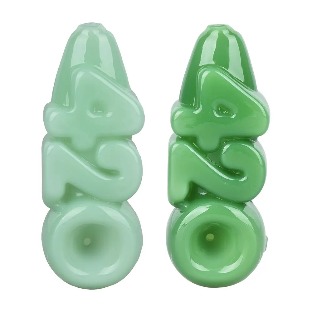 Glass 420 Hand Pipe - 4.25" / Colors Vary 1