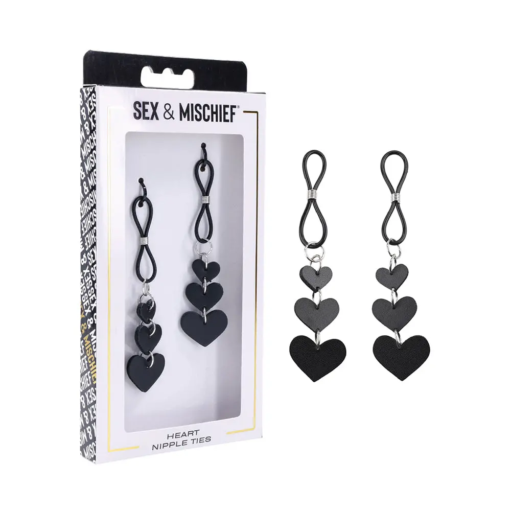 Sportsheets Sex & Mischief Heart Nipple Ties 1