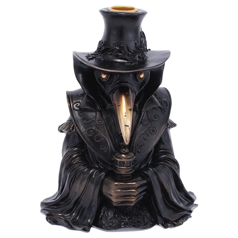 Plague Doctor Backflow Incense Burner - 7" 1