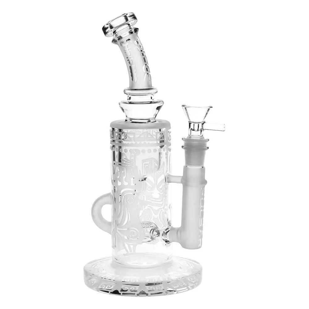 Pulsar Ancient Designs Sandblasted Klein Recycler Glass Water Pipe - 9" / 14Mm F 1