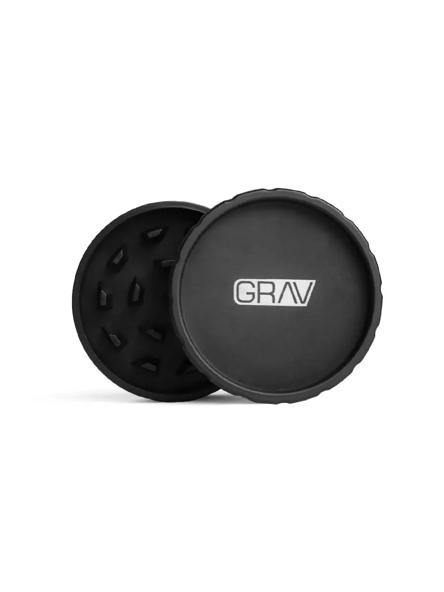 Grav® Hemp Plastic 2-Piece Grinder 1
